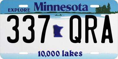 MN license plate 337QRA
