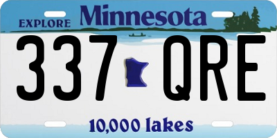 MN license plate 337QRE