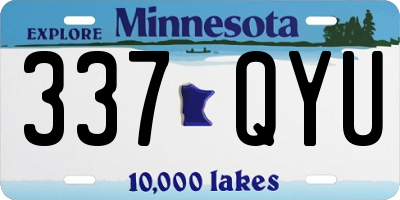MN license plate 337QYU