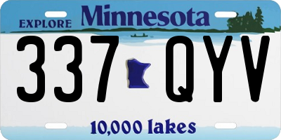 MN license plate 337QYV