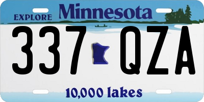 MN license plate 337QZA
