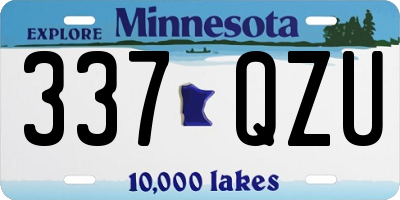 MN license plate 337QZU
