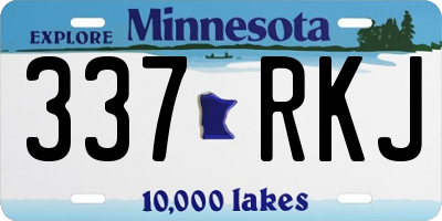 MN license plate 337RKJ
