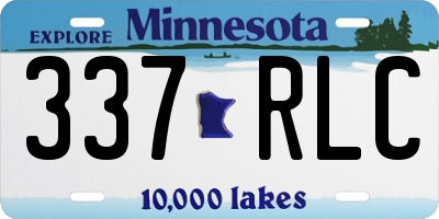 MN license plate 337RLC