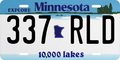 MN license plate 337RLD