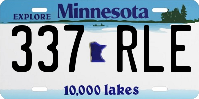 MN license plate 337RLE