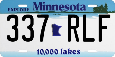 MN license plate 337RLF