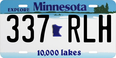 MN license plate 337RLH