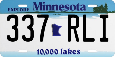 MN license plate 337RLI