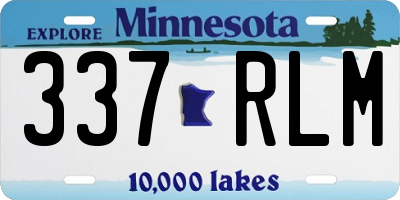 MN license plate 337RLM
