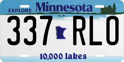 MN license plate 337RLO