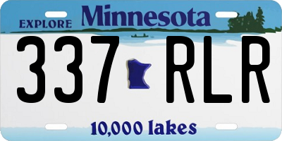 MN license plate 337RLR