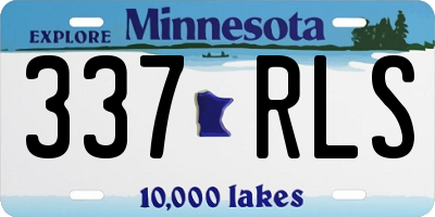 MN license plate 337RLS