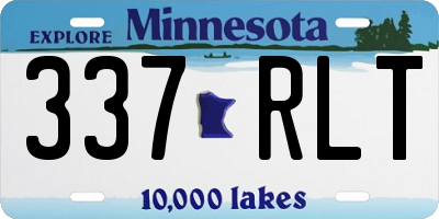 MN license plate 337RLT