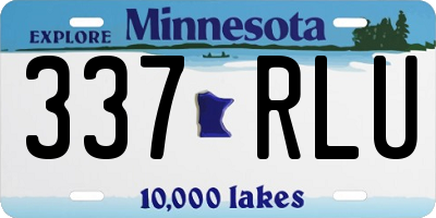 MN license plate 337RLU