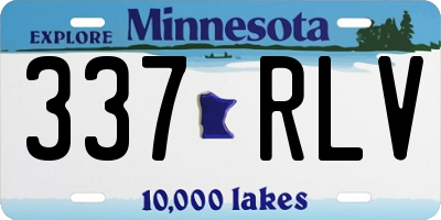 MN license plate 337RLV