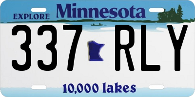 MN license plate 337RLY