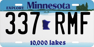 MN license plate 337RMF