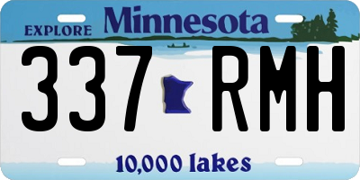 MN license plate 337RMH