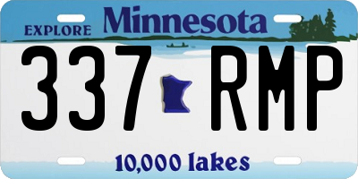 MN license plate 337RMP