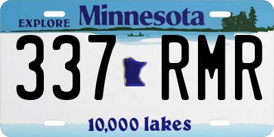 MN license plate 337RMR