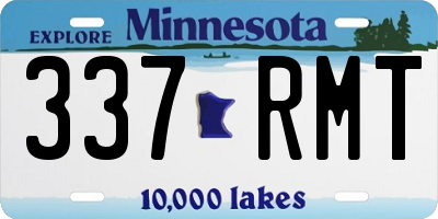 MN license plate 337RMT