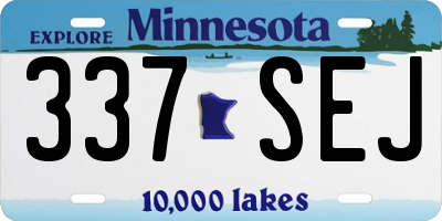 MN license plate 337SEJ