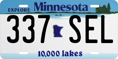 MN license plate 337SEL