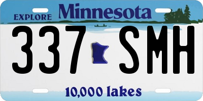 MN license plate 337SMH