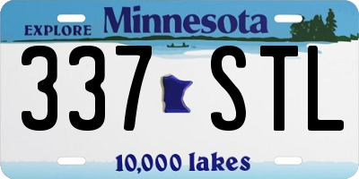 MN license plate 337STL
