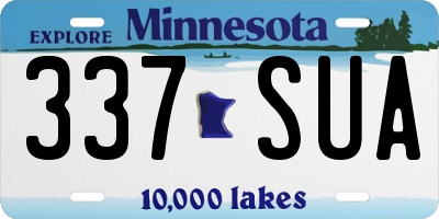 MN license plate 337SUA