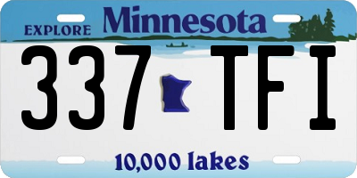MN license plate 337TFI