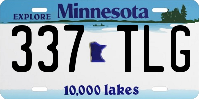 MN license plate 337TLG