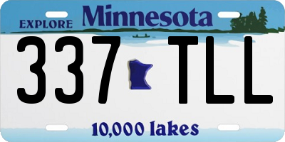 MN license plate 337TLL