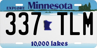 MN license plate 337TLM