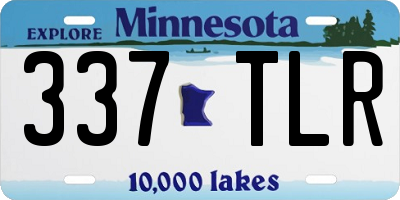 MN license plate 337TLR