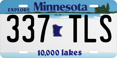 MN license plate 337TLS