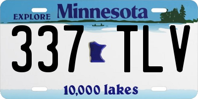 MN license plate 337TLV