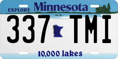 MN license plate 337TMI