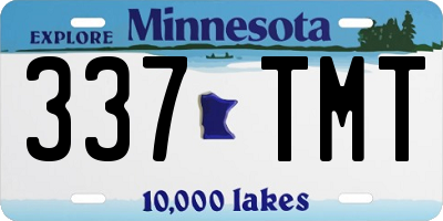 MN license plate 337TMT