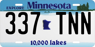 MN license plate 337TNN