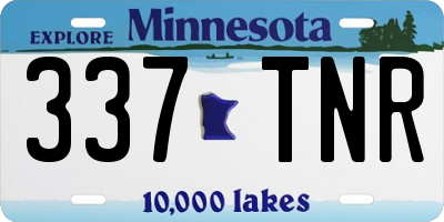 MN license plate 337TNR