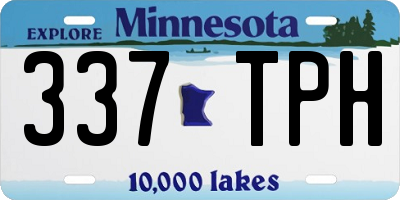 MN license plate 337TPH