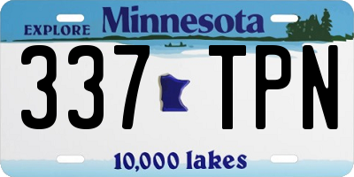 MN license plate 337TPN