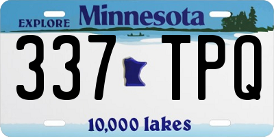MN license plate 337TPQ
