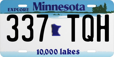 MN license plate 337TQH