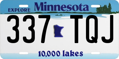 MN license plate 337TQJ