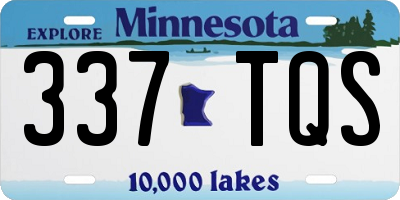 MN license plate 337TQS