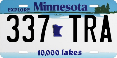 MN license plate 337TRA