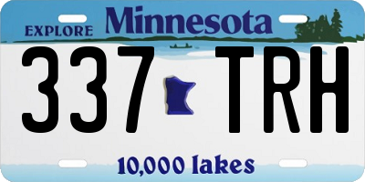 MN license plate 337TRH